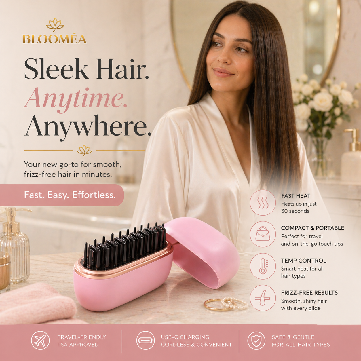 Hair Comb Straightener